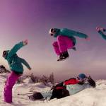 Горнолыжный отдых - Шерегеш - Прыжок сноубордиста